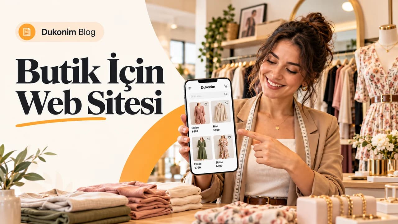 Butik için web sitesi oluşturan esnaf konulu blog kapağı