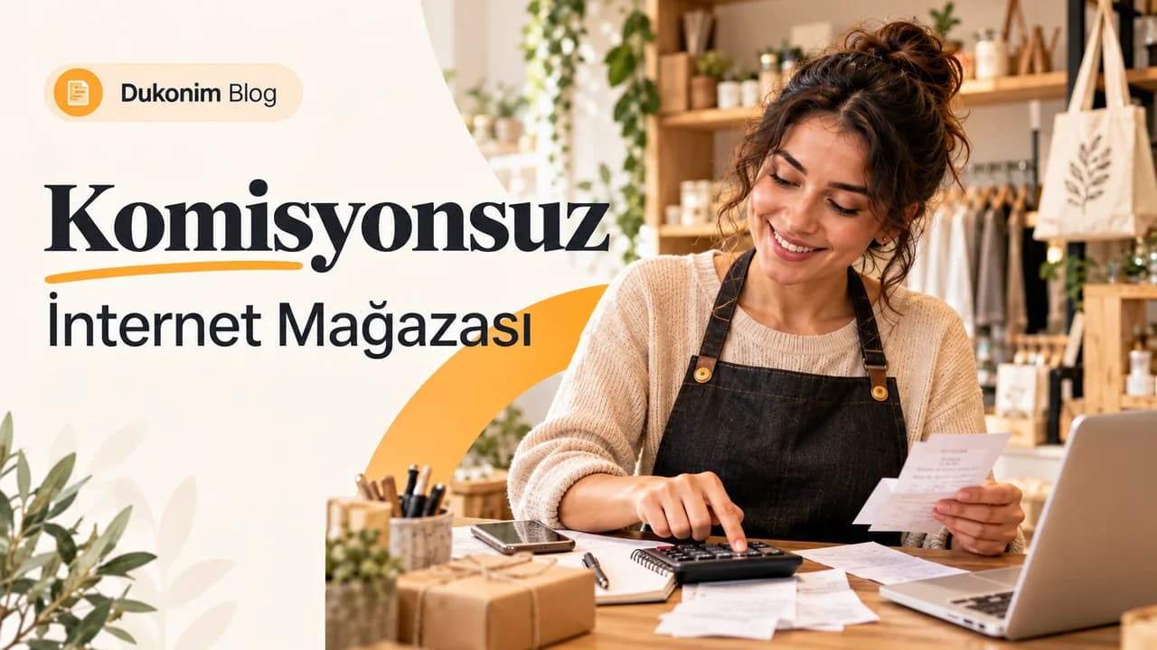 Komisyonsuz internet mağazası konulu Dukonim blog kapağı