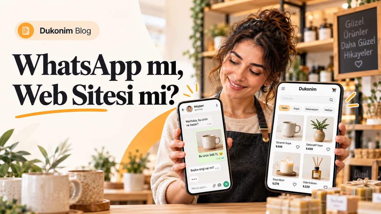 WhatsApp Business ve bağımsız ürün web sitesi karşılaştırması