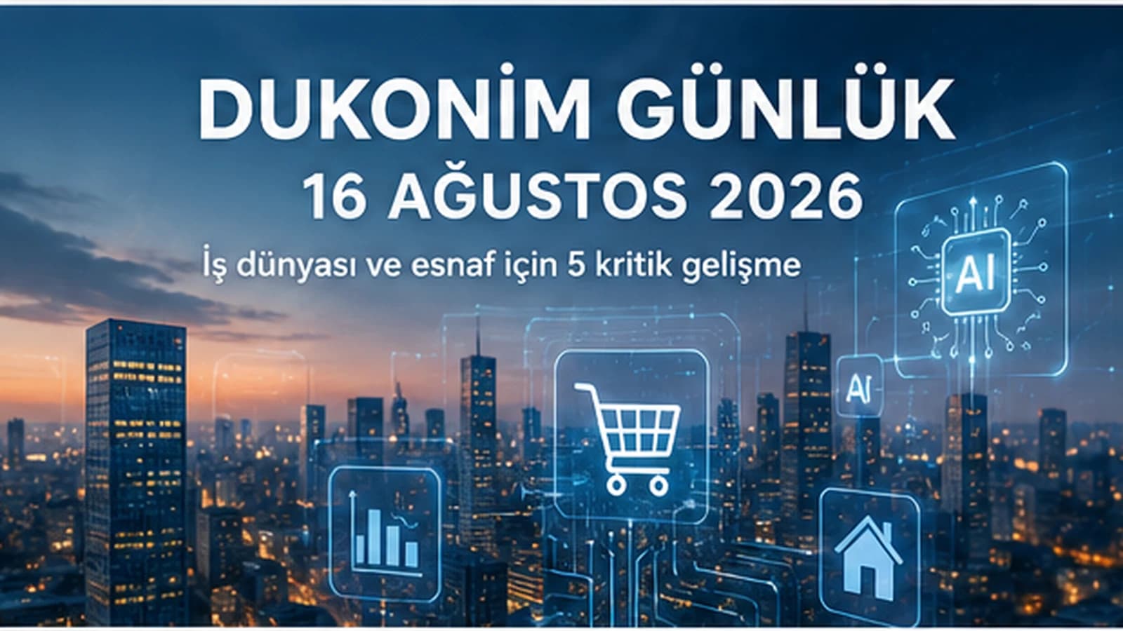 Dukonim Günlük 16 Ağustos 2026; AI alışveriş, dijital ticaret ve iş dünyası gündemi