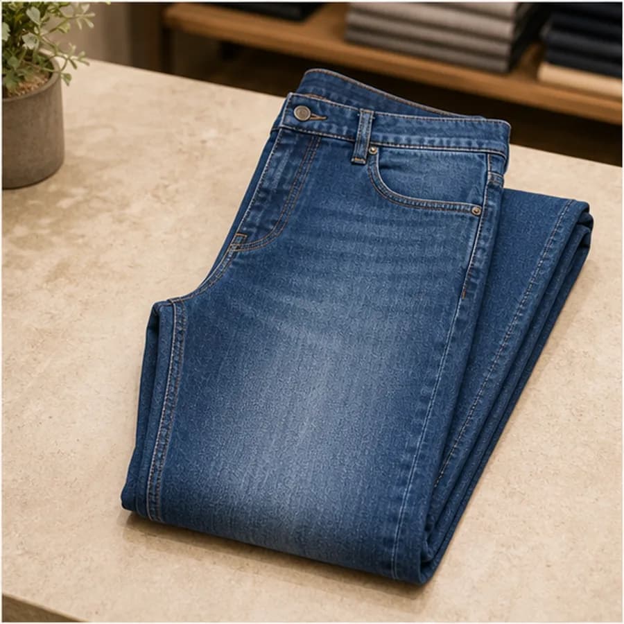 Erkek Mavi Kot Pantolon Slim Fit