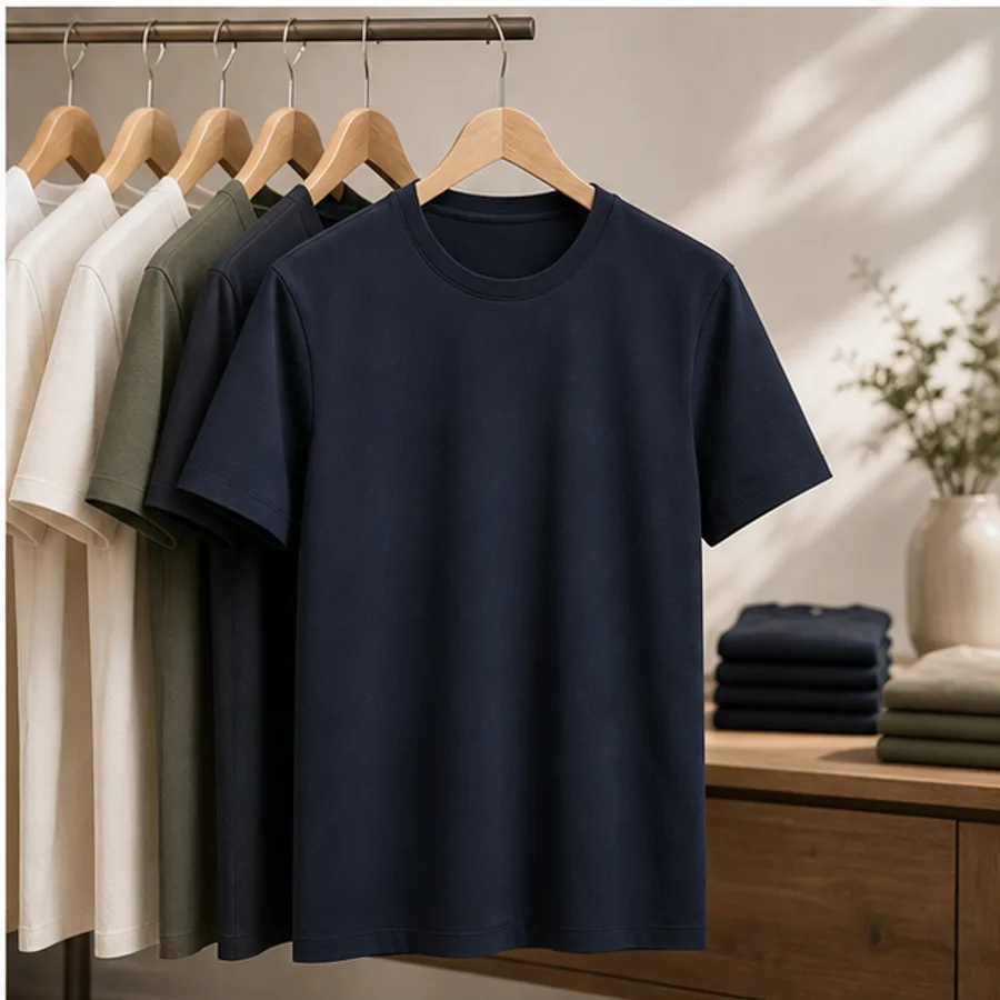 Erkek Siyah Tişört Oversize