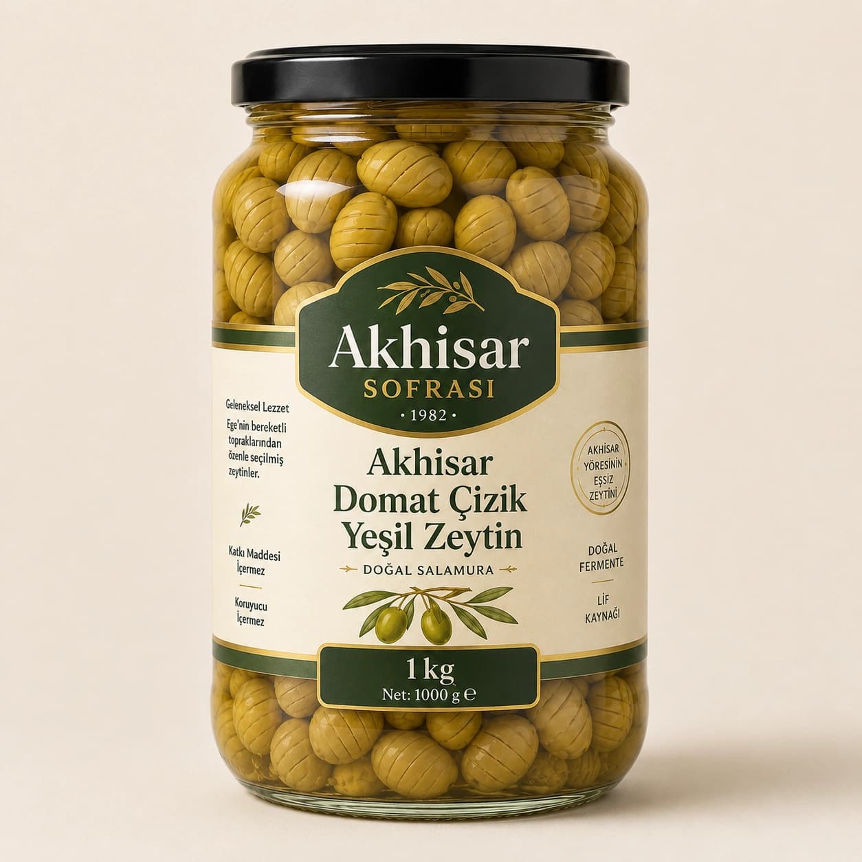 Domat Çizik Yeşil Zeytin ürün görseli