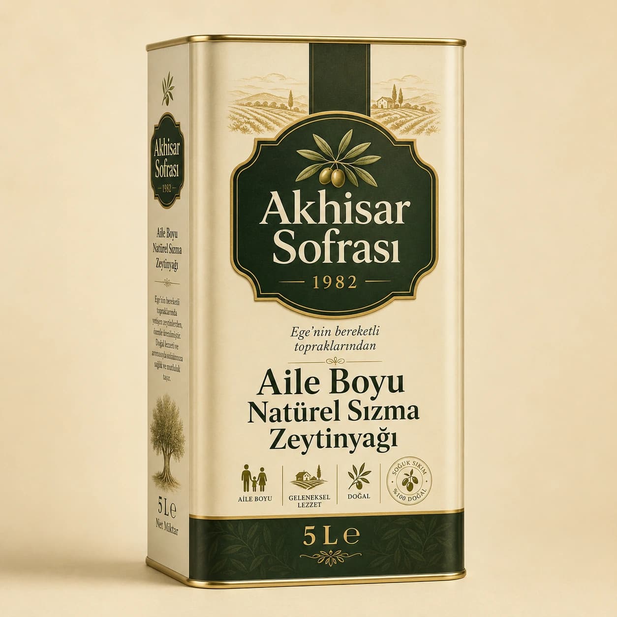 Akhisar Sofrası Zeytinyağı 5 L ürün görseli